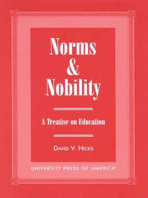 cover image of Norms and Nobility